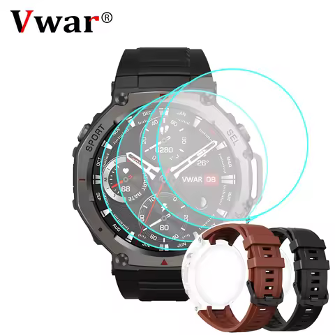Hydrogel Film/ Watch Strap for Vwar T-REX 3 DM58 Smart Watch Screen Protector Band Accessories