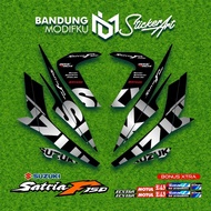 SATRIA F150 STRIPING MOTIF 1 BANDUNG MODIFKU/ ECSTAR/ SATRIA FU BARONG 2012/ STICKER/ STICKER/