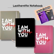Christian Leatherette Notebook – “I Am With You Always” Matthew 28:20 | Bible Verse Notebook