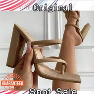 JH3 Size 35-43 Plus Size High Heels Women Shoes Slip on Block Heels