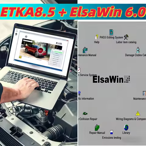2026 Hot ElsaWin 6.0 & ETKA 8.5 Latest for VW Audi Skoda Seat Auto Repair + Video Install Multilingu