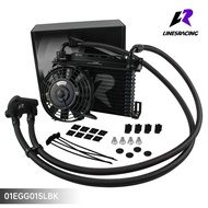 7" Fan Kit + AN10 13 Row Oil Cooler Mout Filter Adapter For BMW Mini Cooper S Supercharger R50 R52 R