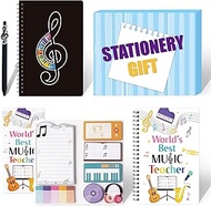 B1ykin Stationery Gift Set - 3Pcs Notebook Sticky Notes, A5 Spiral Notebooks & 550 Sheets Cute Stick