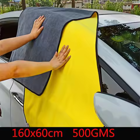 Microfiber Cleaning Towel Super Absorbent Thicken Soft Drying Cloth Car Body Washing Towels Double L