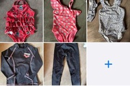 Swimsuits 兒童泳衣：baby Gap;H&amp;M; Mothercare; Arena long sleeves and pants