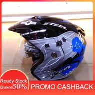 10.10 Helm Double Visor SNI Air Force Helm Motor SNI Half Face