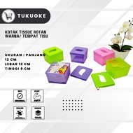 COLORED RATTAN TISSUE BOX TISSUE HOLDER LINGGO TISSUE BOX RATTAN TISSUE BOX HOLDER