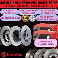 BREMBO DISC BRAKE ROTOR REAR FOR NISSAN PRESAGE [U31] '05YR / QUEST [E51] '13YR / INFINITI EX30 '12YR / JX L50