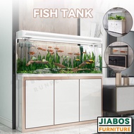 Fish Tank Self Cleaning With Cabinet / Aquarium Light 60/80/100/120CM