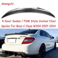 W204 PSM Style Carbon Fiber Spoiler for Mercedes-Benz C Class W204 Sedan C180 C200 C250 C280 Rear Tr