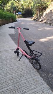 粉紅色 摺疊單車