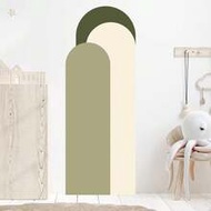 1pc Arch Decor Wall Sticker, Size 20.47*55.1 Inches/20.47X46 Inches, 8 Color Options, Suitable For L