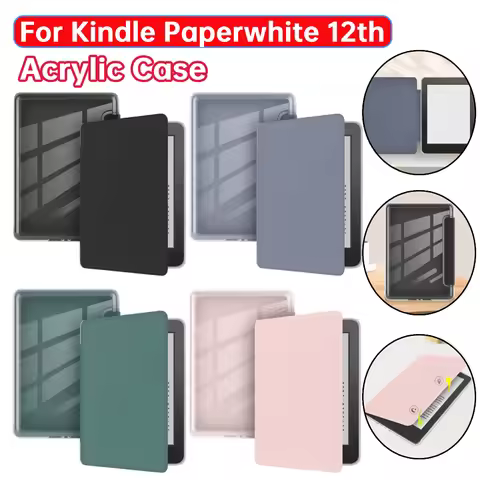 Acrylic Case Ebook Case for Kindle Paperwhite Signature Edition 2024 7inch for Kindle Colorsoft Sign