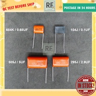PANASONIC KDK CEILING FAN CAPACITOR FOR MY14S FAN PCB BOARD 0.1UF 2.9UF 0.68UF 5UF / 104J 295J 684K 