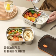 [Bento Box] Bento Box Stainless Steel Bento Box 304 Stainless Steel Bento Box Compartmented Bento Bo