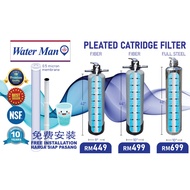 Water Filter Outdoor with Installation Waterman 5 Micron HF Pleated Cartridge / Penapis air luar / 过