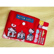 7-11 增加票卡夾層 紅色 Hello Kitty 粉紅色 kikilala 雙子星 口罩收納 萬用包 二代萬用收納袋
