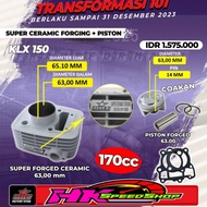 BRT CERAMIC CYLINDER PISTON BLOCK BORE UP PACKAGE BRT 63mm 66mm 68mm KLX 150 KLX 140 DTRACKER 170CC