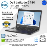 จัดส่งทุกวัน Dell Core i7-6600U(Gen6)การ์ดจอ2GBเล่นเกมส์ลื่นดีมาก คอมพิวเตอร์โน๊ตบุ๊คมือสอง เหมือนใหม่ พร้อมใช้งาน