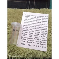 | FREE Sticker Lampu Kipas | 70pcs Sticker Label Dapur , Stiker Rempah Ratus Kalis Air Minimalist