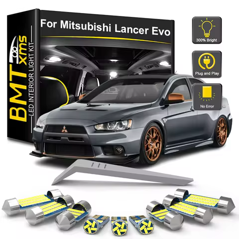 BMTxms 4/8PCS LED Bulb For Mitsubishi Lancer Evo Evolution 8 9 10 VII VIII IX X 2002-2017 2015 2016 