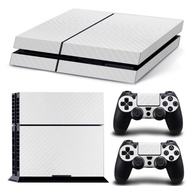 Console Carbon Fiber Skin Sticker Wrap Controller Dustproof Vinyl Cover Decal Protective Case Shell Compatible with PS4