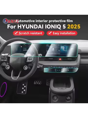 For HYUNDAI IONIQ 5 2025 Car Panel Film Dashboard Protective Sticker Interior Screen Anti-Scratch Co