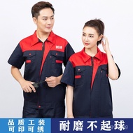 Printing Machine Workshop Workwear Wear-resistant Work Uniform Set Top Factory Clothing Labor Protec