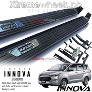 ✜Innova 2016 -2023 Black Step board / Stepboard / Running Board with Innova Logo ( Innova Accessorie