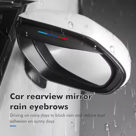 2Pcs PVC Car Rearview Mirror Rain Eyebrow Rain Guard Shield For BMW E91 E92 E93 E60 F10 F30 E39 E36 