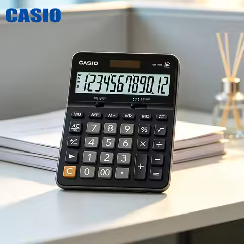 Casio DX-12B/DX-120B/AX-12B/AX-120B Portable and lightweight calculator - easy to carry without burd