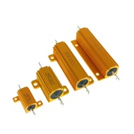 Gold Aluminum Shell Resistor 100W 0.1 R 0.5 R 1R 2R 3.3 R 6R 10R 30R 56R 100R 5% Aluminum Shell Resi