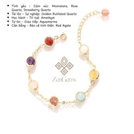 [Free cloth bag] Energy Bracelet with 7 Natural Stones, Super Energy Bracelet