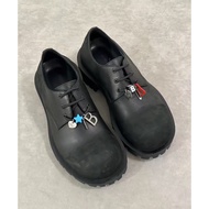 B+26Hummer Pendant Calfskin Big Toe Derby Shoes