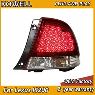 Car Styling for Lexus IS200 Tail Lights 1998-2005 IS300 Taillight Rear DRL Fog Brake Turn Signal Rev