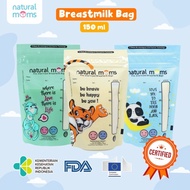 Jm'' Natural Mom Moms Kantong Kantung Asi Breastmilk Storage Bag 150Ml 150
