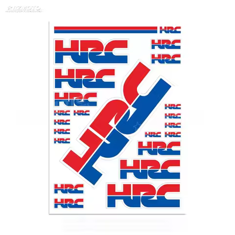Honda HRC RACING Motorcycle Decoration Stickers Reflective Waterproof Helmet Decals CBR RCV Accessor