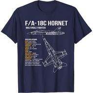 Men's cotton T-shirt F/A-18 Hornet T-Shirt