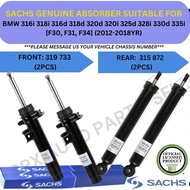 SACHS GENUINE ABSORBER (FRONT, REAR) FOR BMW 316i 318i 316d 318d 320d 320i 325d 328i 330d 335i [F30,
