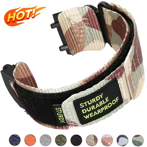 For Huami Amazfit T-rex 2 3 Ultra Nylon Loop Strap Watch Band for Amazfit Trex Pro T Rex Tyrannosaur