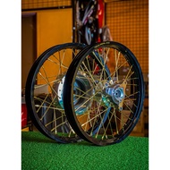 EXCEL TAKASAGO ASIA 1.6/1.6-17 RIM ALOI SPOKE SILVER/GOLD PNP NVX 155 V1 V2