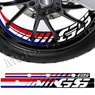For R1200GS LC 2013-18 R1250GS 2019 r1200 gs Reflective Motorcycle Wheel Sticker Rim Stripe Decal Ac