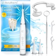 Set Penyahkerak Pergigian untuk Membersihkan Tartar dengan 5 Kelajuan.   Berus gigi elektrik menghil