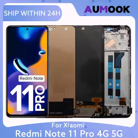 LCD Display Screen For Xiaomi Redmi Note 11 Pro 4G 5G Touch Screen Digitizer Assembly 2201116TG 2201