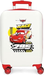 Joumma Disney Joy Cars Cabin Suitcase, Beige, 33 x 50 x 20 cm, Rigid, ABS, Side Combination Lock, 28