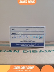 Etiket Obat Sirup / Label Stiker Botol Syirup Isi 100