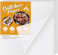 NEBURORA 60Pcs White Butcher Paper Sheets No Wax Disposable Butcher Paper Precut Square Wrapping Pap