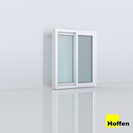 HOFFEN หน้าต่างบานเลื่อน หน้าต่างกระจก uPVC รุ่น PRO ซม. พร้อมมุ้ง ยาว120 150 ซม.