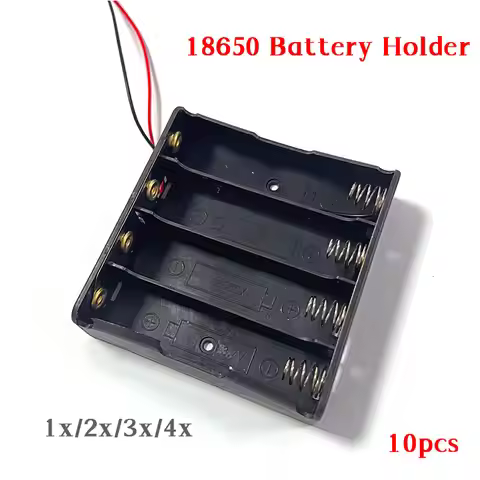 10pcs 18650 Battery Box Storage Case Enclosure 1 2 3 4 3.7V Icr18650 Batteries Container Plastic Hol