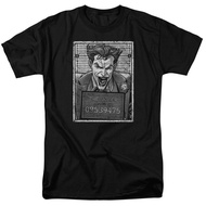 The Joker Inmate Mug Shot T Shirt Licensed Comic Book Tee Tops